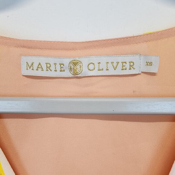 Marie Oliver Andi Butterfly Mini Dress Size XS Sleeveless Colorful Silk Designer - Picture 10 of 13